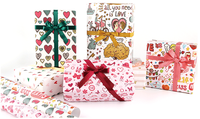 Nouveau arrivé vente chaude joyeux Noël feuilles de papier d'emballage cadeaux emballage rouleau papier d'emballage d'art personnalisé