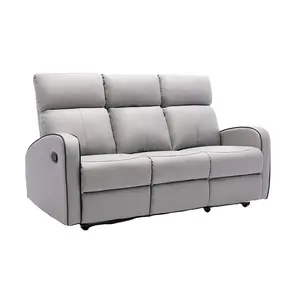 Toptan kanepe 2 kişilik deri-JKY mobilya koltuklu Recliner koltuk takımı fabrika oturma odası deri manuel ayarlanabilir 3 + 2 + 1 + Modern kesit kanepe