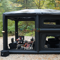 Tienda de campaña inflable para exteriores, tienda de campaña totalmente automática, gran espacio, dos dormitorios, una sala de estar, tienda de aire impermeable