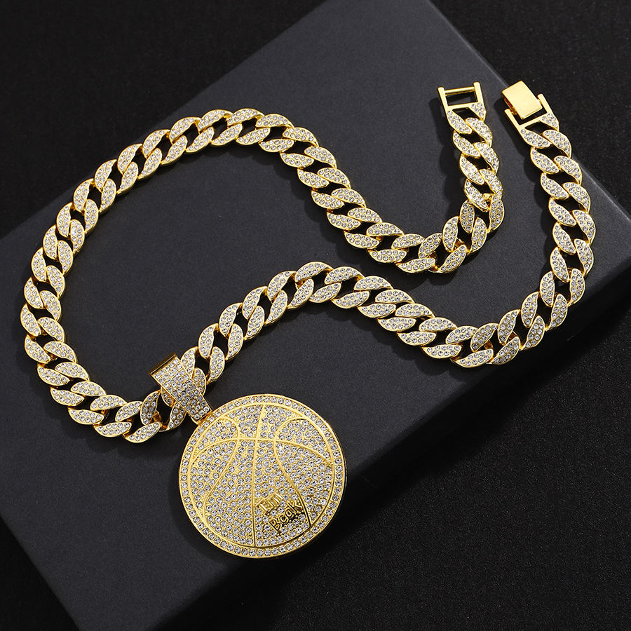 Gold Necklace Custom Basketball Necklace Custom Basketball Ball