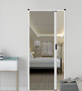 ประตูและ Windows ม้วนอลูมิเนียมอัลลอยด์หน้าจอที่มองไม่เห็นหน้าต่างป้องกันยุงกลับม้วนหน้าจอประตูกดดึงหน้าจอผ้ากอซ - Product Image 4