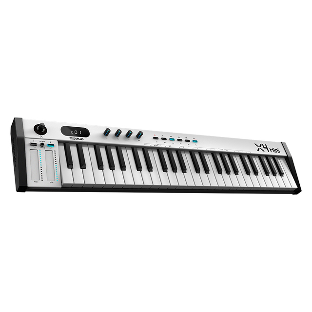 Midiplus X4mini II Professional 49 Keys Velocity Sensitive USB-C MIDI Keyboard with Smart Scale Function and Pitch Touch Strips