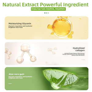 Mascarilla de Ojos de Colágeno Herbal Personalizada con Té Verde y Ácido Hialurónico, Anti-Ojeras, Hidratante, Parche de Hidrogel para Arrugas - Product Image 4