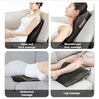 Zhipin OEM Elektrisches Lendenmassagekissen 3D-Knetmassage Intelligentes Heißkompresse-Shiatsu-Kissen Vibrationsmassagegerät mit Wärmefunktion