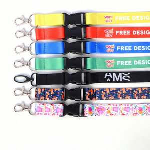 Lanyards Personalizados al por Mayor con Logotipo, Impresión por Sublimación, Divertidos, Anime, Lindos, de Dibujos Animados, con Clip Metálico - Product Image 1