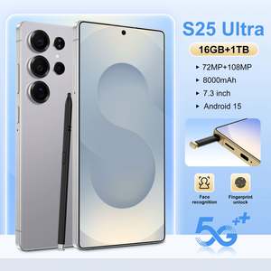 2025 nuovo S25 Ultra Android 14 Smartphone 5G 7.3 pollici 16GB + 1TB <span class=keywords><strong>con</strong></span> CPU Deca Core e <span class=keywords><strong>penna</strong></span> integrata <span class=keywords><strong>con</strong></span> fotocamera HD telefoni cellulari - Product Image 2