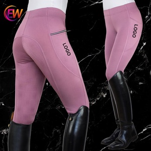 EW Altri Prodotti di Cavalli Chaps Fossetta Del Silicone di Stampa Cavallo Pantaloni Da Equitazione Equestre Calzoni Commercio All'ingrosso Equitazione Collant Collant - Product Image 1