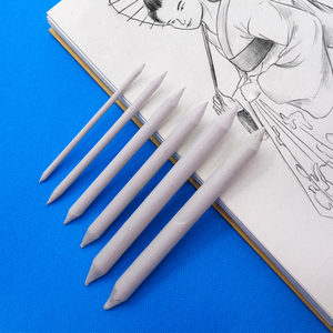 Art Kreation PS06 Fournitures d'art Estompes à dessin en papier, craie, pastels, fusain de saule, blanc, lot de 6 estompes de mélange - Product Image 3