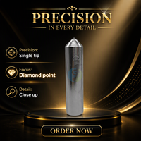 Stylo de dressage de meules diamanté à point unique 12x50L, pour meules triangulaires en céramique, corindon et carbure de silicium, OEM ODM