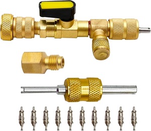 10 cái thực tế havc Kích thước kép 5/16 & 1/4 cổng tay công cụ <span class=keywords><strong>AC</strong></span> chất làm lạnh phanh dòng van Remover extractor công cụ cài đặt - Product Image 6