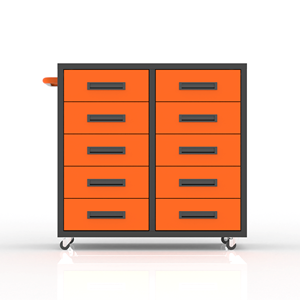 Customizable 10 <b>Drawer</b> <b>Tool</b> Cabinet Mobile Storage Solution OEM Supported Garage Workstation - Product Image 2