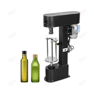1600 pcs/H Semi-automatic Drinks Beverages Liquid Bottle Glass Bottle Plastic Caps Locking Machine Ropp Capping Sealing Machine