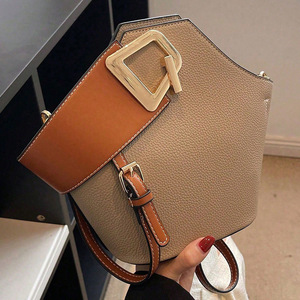 WT0091 Nuevo Diseño de Nicho, Bolso Bandolera de Lona para Mujer, con Cierre de Cremallera, Gran Capacidad, Casual, Simple, en Contraste - Product Image 3