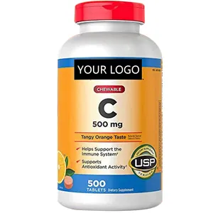 Liposomal 비타민 C 정제-아연을 가진 90 Ct 비타민 C 씹을 수 있는 정제