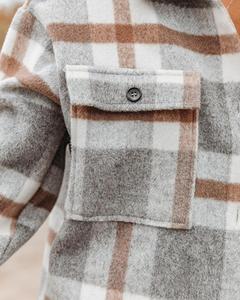 WINGTU Cardigan da <span class=keywords><strong>Donna</strong></span> Molto Richiesto, Cappotti con Colletto, Bottoni e Tasche, Giacche <span class=keywords><strong>Camicia</strong></span> Lunghe in Flanella a Quadri per Autunno e Inverno - Product Image 6