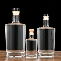 Échantillon Gratuit Bouteilles de Vin en Verre Marron/Vert Foncé 750ml-375ml Whisky Vodka Tequila Scellées au Liège Sérigraphiées