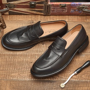 High-quality Best-selling Men's Loafers, Fashionable Men's Leather <b>Shoes</b>, Cowhide Design, Custom-made Formal Dress <b>Shoes</b>. - Product Image 6