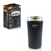 Moulin à café multifonctionnel RAF R.7189, 200W, moteur haute vitesse 30000 tr/min, récipient de 250 ml, 8 lames en acier inoxydable, moulin à épices