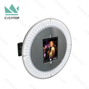 PBW01 9.7, 10.5, 12.9 pouces pour iPad Air, <span class=keywords><strong>pro</strong></span> Photo Stand Mural Photo Kiosque Affichage Public Photomaton avec LED <span class=keywords><strong>Ringlight</strong></span> - Product Image 6