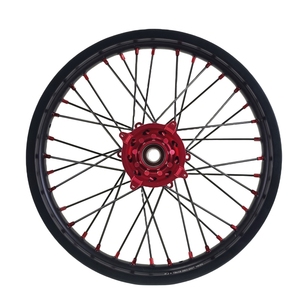Juego Completo de Ruedas de Aleación de Aluminio CNC, Llanta Delantera y Trasera para <span class=keywords><strong>Honda</strong></span> CRF250R CRF450R Motocross Dirt Bike Enduro <span class=keywords><strong>Supermoto</strong></span> Todoterreno - Product Image 5