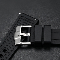 Bracelet de montre en caoutchouc de silicone liquide à dégagement rapide 20mm 22mm 24mm Bracelet de montre de plongée Bracelet de montre souple étanche Bracelets