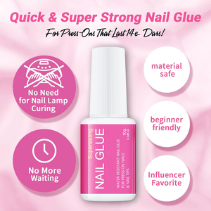 Nail Glue Wholesale <b>Brush</b> on Nail Glue 7gfor Nail Tips Professional Fast Drying Bond Glue Accept Custom logo - Product Image 3