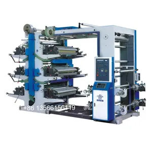 6 colores plástico/papel/tela no tejida máquina de impresión flexográfica precio