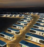 Casa Contenedor Prefabricada Impermeable de Diseño Moderno, Lujosa, para Dormitorio de Trabajadores, Sala de Estar, Nuevo Diseño de Cápsula Espacial