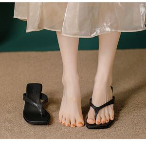 Sandalias de Tacón de Aguja con Punta Cuadrada Francesa, Nuevas para el Verano 2025 - Product Image 6