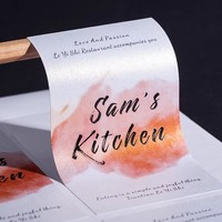 Carte d'invitation et de vœux personnalisée avec impression de logo et texte sur mesure pour célébrations