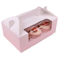 Boîte à pain en carton blanc transparent pour l'emballage alimentaire - Recyclable - Qualité alimentaire - Logo personnalisé - Laminage brillant/mat avec fenêtre