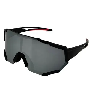 运动眼镜自行车太阳镜带带可互换镜片偏光光致变色自行车山地自行车眼镜