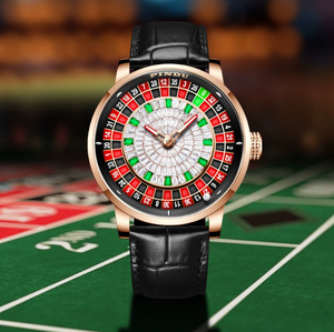 Reloj Automático Mecánico de Lujo para Hombre con Logotipo Personalizado, Fabricante de Equipos Originales, Diseño de Ruleta de Casino - Product Image 1