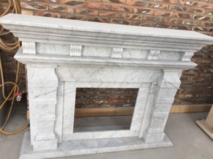 Cheminée en marbre sculpté <span class=keywords><strong>à</strong></span> la main, décoration d'intérieur en <span class=keywords><strong>pierre</strong></span> <span class=keywords><strong>naturelle</strong></span> - Product Image 5