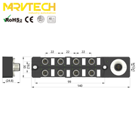 Dispositif de Module de moyeux io-link de Protection Marvtech IP67 avec connexion M8