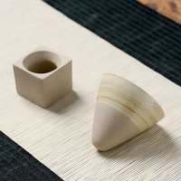 Diffuseur d'aromathérapie de luxe en pierre de lave, support en céramique en forme de cube, diffuseur d'huiles essentielles pour l'intérieur de la maison