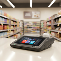 Terminal Punto de Venta Todo en Uno con Android 11, Tableta PC, Sistema de Punto de Venta de Escritorio, Mini Caja Registradora, NFC, BT, WiFi, Escáner QR, Supermercado
