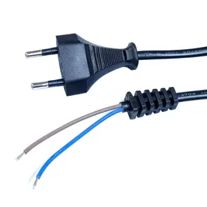 Kabel listrik Italia 3pin, produk grosir tembaga telanjang pvc untuk komputer pc 3pin 3pin