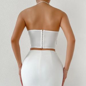 Top Modellante Sexy da Donna con Corsetto e Pizzo Ricamato a Farfalla, Intimo Senza Maniche, Fornitore OEM, Vendita all'Ingrosso, Esportazione, Regolabile - Product Image 4