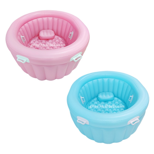 Lot de 2 Piscines de naissance gonflables OEM avec base à bulles et 4 poignées pour accouchement à domicile - Product Image 1