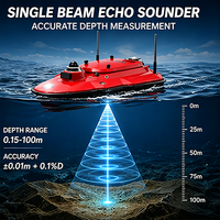 Sondeur à écho à faisceau unique M10 personnalisé, haute précision, léger, fabricant OEM, GNSS, fibre de verre, navigation autonome
