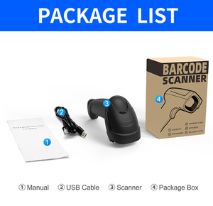 เครื่องสแกนบาร์โค้ดแบบใช้สาย USB ความเร็วสูง 1 มิติ สำหรับร้านค้าปลีกและซูเปอร์มาร์เก็ต - Product Image 6