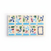 En gros, Nouveau Set de Tuiles de Mahjong Américain de Voyage Fin à 1 Couche, Blanc, de Luxe, Personnalisé, Gravé en Acrylique, 160 Tuiles, Style Art Déco