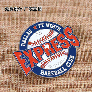 Badge en émail de la série mondiale 2017 du club de baseball Dallas Ft Worth Express, cadeau de collection - Product Image 2