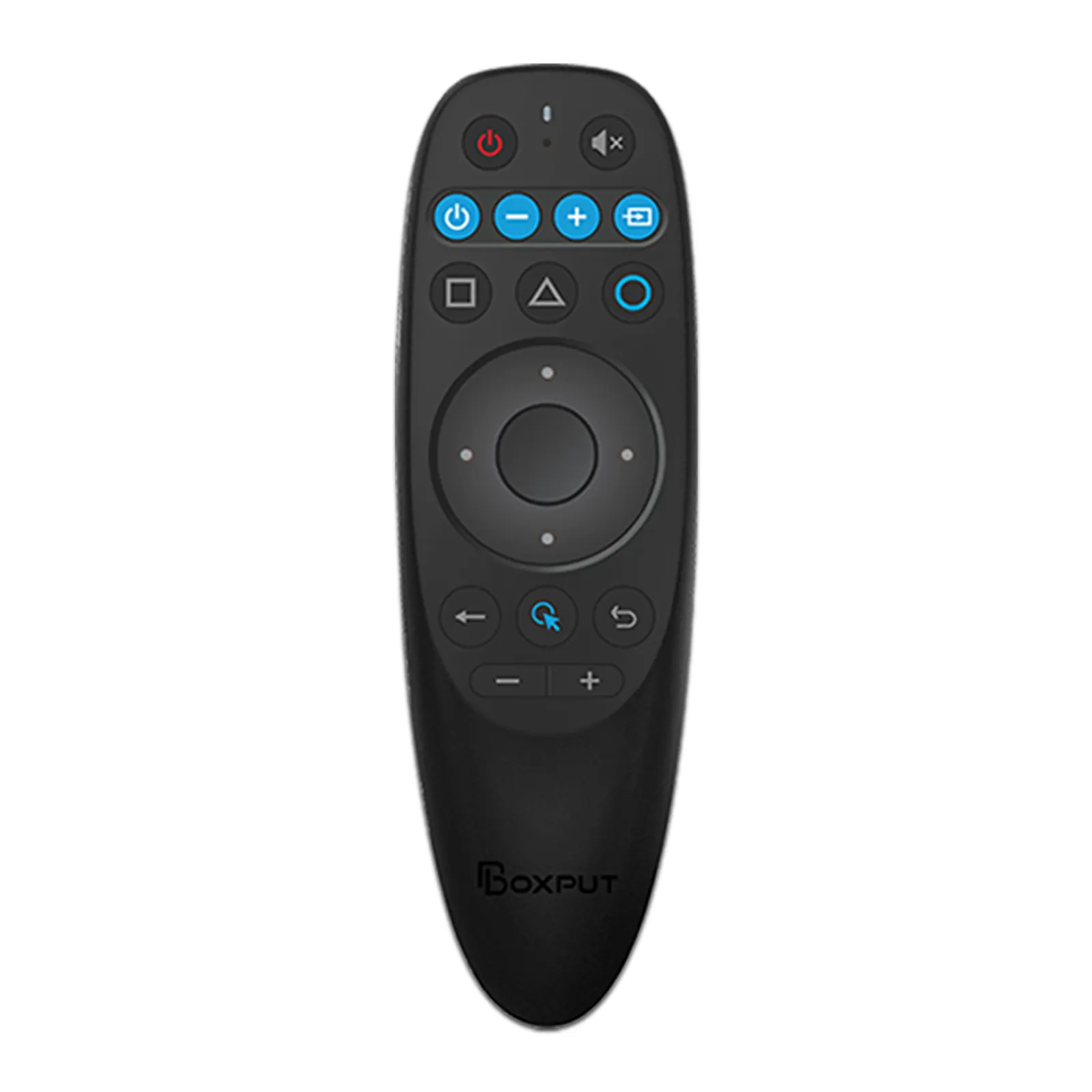 BOXPUT Nuevo control remoto de TV BPR2S BT Conexión inalámbrica Voz Gyro IR Aprendizaje Cuatro botones Aislamiento infrarrojo OTA Air Mouse