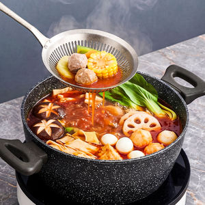 Cuillère à fentes en titane pur, filtre à huile de cuisine pour aliments frits, passoire/écumoire pour boulettes, résistante à la chaleur, durable, lavable au lave-vaisselle - Product Image 5