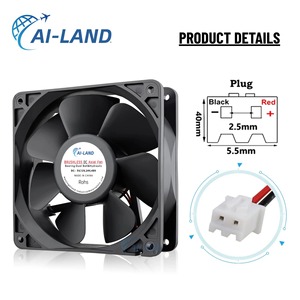 Quạt công nghiệp trục hướng tâm <span class=keywords><strong>12038</strong></span> 120MM, 120x120x38mm, lưu lượng gió cao, dùng làm quạt làm mát giàn khoan mỏ - Product Image 3