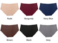 Precio de Fábrica al por Mayor, Bragas Personalizadas Delgadas de Cintura Media, Sin Costuras, Transpirables, con Corte Ondulado, Invisibles, para Uso Diario de Mujeres