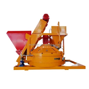 WMCP series 50-4000L planetary concrete mixer with weighing system and skip hoist for concrete batch plants