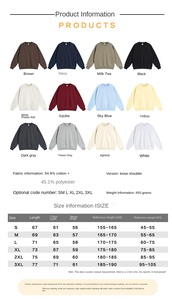 Sudadera Holgada BSLN para Hombre, Cuello Redondo, 100% Algodón, 460g, Anti-Pilling, Estilo Americano, Otoño-Invierno 2025 - Product Image 5